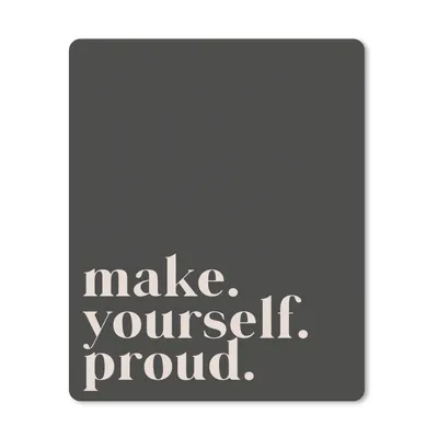 Produktbild von MuchoWow® Mauspad Mousepad Zitate - Mach dich stolz - Selbstliebe - Selbstvertrauen - Text 30x40 cm - Mousepads - Maus Mat - Pad - Mausunterlage - Mausmatten