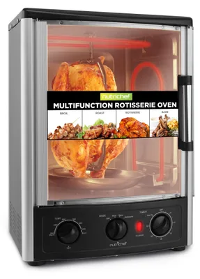 Heißluftofen 24 L mit Rotisserie, Timer & Temperaturregelung