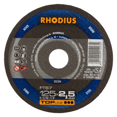 Produktbild von Rhodius Trennscheibe FT67 125x2,5mm gerade