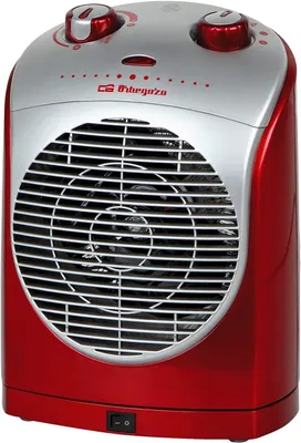 Obrázok produktu pre Orbegozo FH 5025 Ventilátorový ohrievač Termostat oscilačný 2 úrovne výkonu 2200 W červený