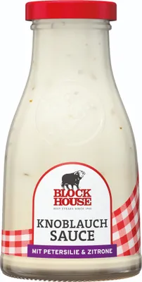 Produktbild von BLOCK HOUSE Knoblauch Sauce, 240ml