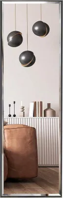 Image de Miroir mural noir 122 x 35 cm pour chambre à coucher