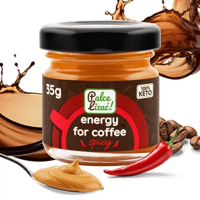 Immagine prodotto di PALCE LIZAĆ Energia per il caffè al peperoncino 35 g - Miscela per Bulletproof Coffee con ghee e olio di cocco - Naturale e senza lattosio - Con cannella, cardamomo e vaniglia