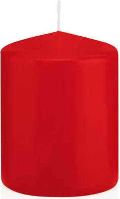 Produktbild von Stumpenkerzen Rot 80 x Ø 58 mm, 16 Stück, russarm, tropffrei, hochwertiger Docht