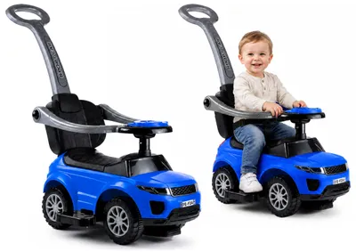 Produktbild von LEANToys Rutschauto mit Schiebestange Blau