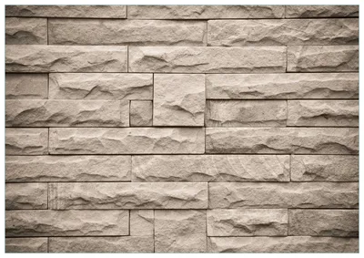 Produktbild von Wallario Premium Glasbild, freischwebende Optik, kräftige Farben, Größe 100 x 70 cm Motiv Steinwand grau-braun