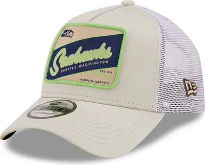 Produktbild von New Era A-Frame Trucker Cap - Seattle Seahawks stone beige