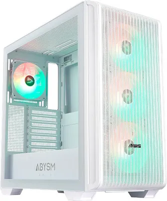 Obrázok produktu pre ABYSM AB123013, Desktop, PC, Biela, ATX, ITX, micro ATX, SPCC, Hranie