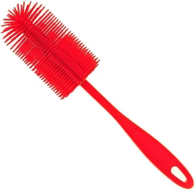 Produktbild von Kochblume Silikon Spülbürste rot Silikon, Kunststoff 22049.04