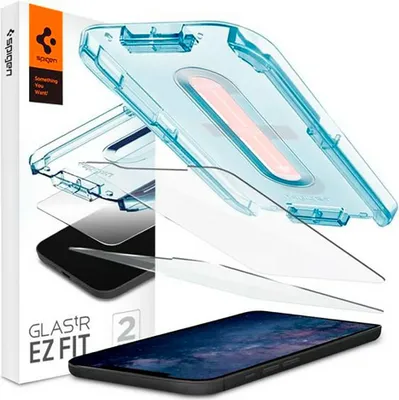 Immagine prodotto di Pellicola protettiva in vetro temperato Spigen per iPhone 12/12 Pro Glas.Tr Ez Fit, confezione da 2