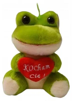 Produktbild von Deef Kuscheltier Frosch Panda mit Herz "Ich liebe Dich" 20 cm