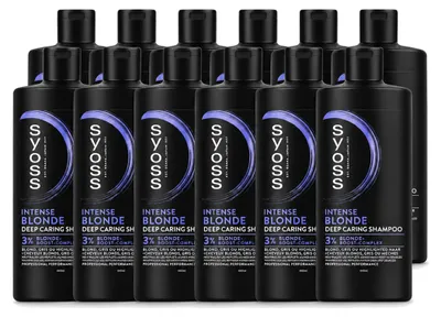 Produktbild von 12 x Syoss Intense Blonde Shampoo - 440 ml - Vorteilspackung - 12 Stücke