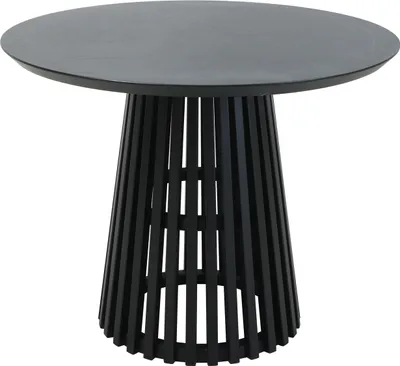 Produktbild von SIT Möbel Esstisch Ø 100 cm | klar lackiert | rund | Hevea & Holz-Furnier | schwarz | B 100 x T 100 cm H 77 cm | 07107-91 | Serie TISCH