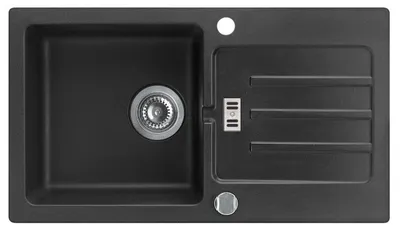 Produktbild von Alveus Victoria - Granit-Spüle 770x430 mm, mit Ablaufsystembedienung, carbon 1133455