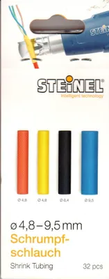 Produktbild von Steinel Schrumpfschlauch-Set 32x Schrumpfschläuche 4.8 – 9.5 mm