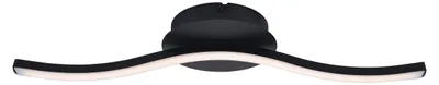 Produktbild von Deckenleuchten - LED Wand-/Deckenleuchte "ONDA" L:45cm, Deckenlampe im Modern Style, aus Metall und Kunststoff in schwarz, 45 x 13 x 6,5 cm, inkl. LED