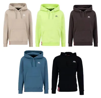 Obrázek produktu pro ALPHA INDUSTRIES BASIC HOODY SMALL LOGO pánská mikina, velikost:XXL, barva:03 Black