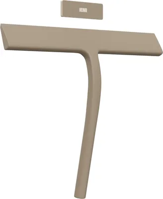 Productafbeelding van Siliconen Douchewisser met Magnetisch Ophangsysteem - Trekker voor Douche inclusief Magneetstrip - Raamtrekker - Douchetrekker (Taupe)