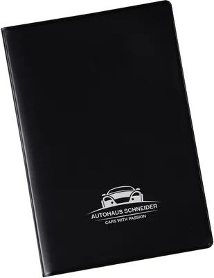 Produktbild von Führerscheintasche, aus PVC-Folie, kundenindividueller Druck möglich, Mindestbestellmenge bedruckt 300 Stück / unbedruckt 100 Stück, Bedruckung mit individuellem Logo, Schwarz, Mindestbestellmenge 300 STK, Verpackungseinheit: 1 STK