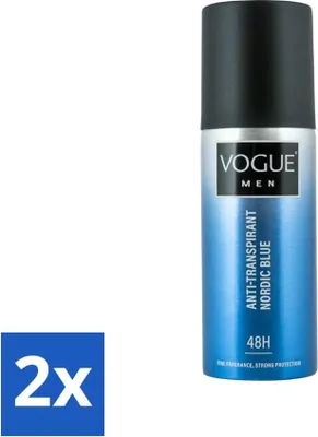 Productafbeelding van Vogue Antitranspirant Nordic Blue 150 ml - Voordeelverpakking - 2 stuks