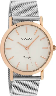 Produktbild von Oozoo Armbanduhr silber Metall matt Timepieces Damen Analog-Quarzuhr UOC9991A