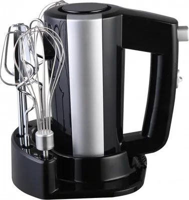 Immagine prodotto di Mixer Rosberg R51110KB, 300 W, 5 velocità + Turbo, supporto per accessori, Nero/Argento