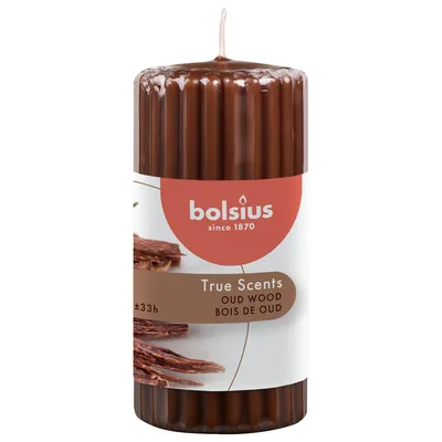 Produktbild von Bolsius stompkaars geur oud wood 120 58