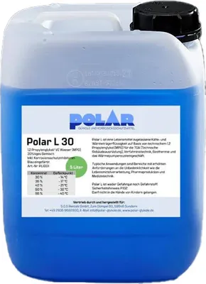 Produktbild von Polar L-MPG Glykol Frostschutzmittel, Propylenglykol 30% Gemisch 5 Liter