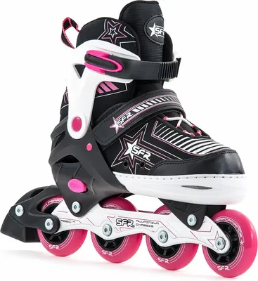 Produktbild von SFR Pulsar Verstellbare Kinder-Inlineskates - Pink - UK:12J-2J EU:30.5-34 US:M13J-3