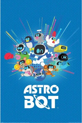Obrázek produktu pro Playstation - "Astro Bot" s potiskem přátel PM12517 (91,5 cm x 61 cm) (Vícebarevný)