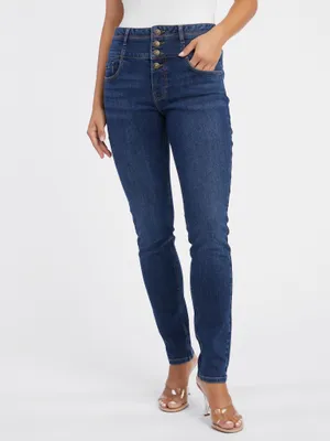 Produktbild von Orsay Dunkelblaue Slim Fit Jeans für Damen 311876548000__34