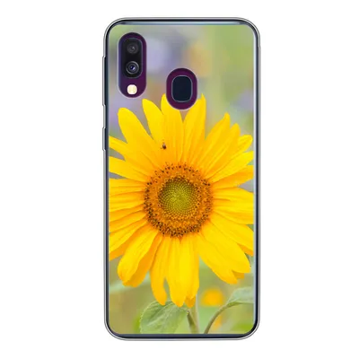 Produktbild von MuchoWow® Handyhülle Schutzhülle Hülle für Samsung Galaxy A40 Blumen - Sonnenblume - Gelb Silikon Softcase Handy Hülle - Handy-Tasche