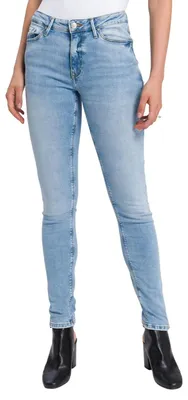 Productafbeelding van Cross Jeans, dames jeans, model Alan, skinny fit, blauw, lichtblauw, tailles W27-W34, stretch
