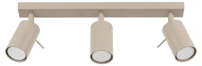 Produktbild von Plafond RING 3 taupe 3xGU10 10W Stahl 16x6x45cm Sollux Lighting
