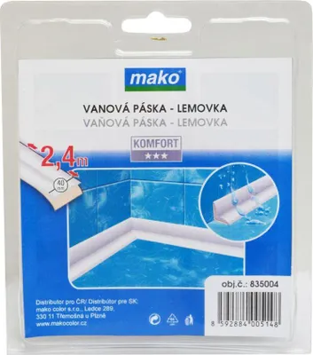 Obrázok produktu pre Páska na okraj vane 40 mm/2,4 m BÍ