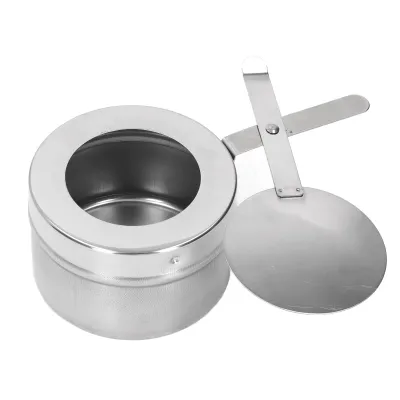 Produktbild von Wachsheizofen,Wachsofen mit Griff,Heizofen mit Griff,Edelstahl Wachsofen,Heiztasse mit Griff,Tragbare Wachsheiztasse