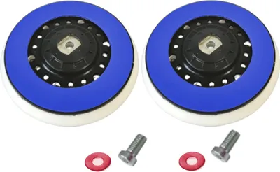 Produktbild von 2x Trade-Shop Klett Polierteller / Schleifteller / Stützteller kompatibel mit Rupes LHR21, LHR21E, LHR21ES, LHR21 Mark II, LHR21 Mark III Poliermaschine
