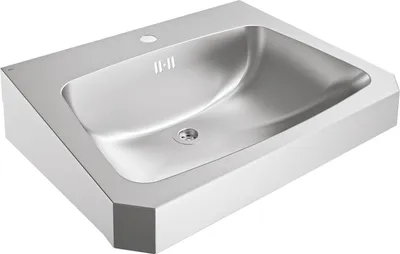Immagine prodotto di KWC AR Lavabo singolo, ANIMA, acciaio inox, 600x150x480 mm, con sfioratore, con rubinetto.