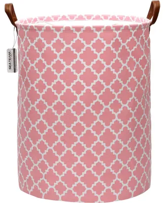 Productafbeelding van Opvouwbare Wasmand met Pompoenprint, 50x40cm, Roze
