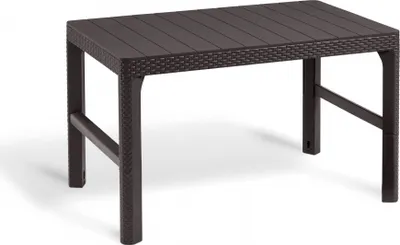 Produktbild von Zahradní stůl umělý ratan Allibert LYON RATTAN 116 x 72 x 40/66 cm hnědý