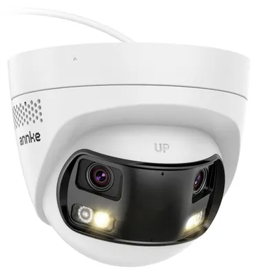 Imagen del producto de Cámara de seguridad 4K UHD - Visión panorámica de 180° - Resistente al agua (IP67)