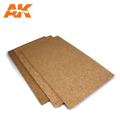 Immagine prodotto di Fogli di sughero - A grana fine - 200x300x1 mm (2 fogli)
