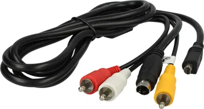 Produktbild von vhbw Audio Video Composite Kabel kompatibel mit Sony HDR-SR11, HDR-SR1E, HDR-SR12, HDR-SR11E, HDR-SR12E Kamera, Digitalkamera - AV-Kabel, 1,5 m