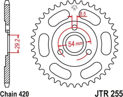 Obrázek produktu pro JT Sprocket 35T 420 JTR255.35