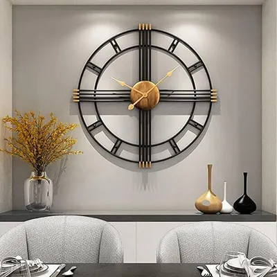 Produktbild von Wanduhr,50cm Moderne einfache Wohnzimmer Wanduhr, Eisen Stumme Uhr,Geeignet für Wohnzimmer und Büro