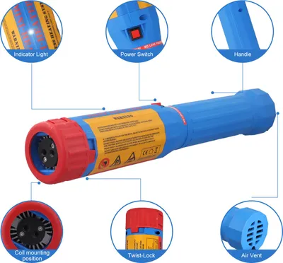 Obrázok produktu pre Indukčný ohrievač na tyčinke – 1100 W výkon – 800 °C teplota – materiál: železo a ABS plast