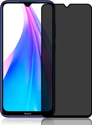 Produktbild von Anti Spy Panzer Folie für Xiaomi Redmi Note 8T Privacy Displayschutzfolie Sichtschutz Glasfolie Schutzglas