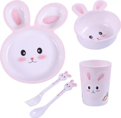 Produktbild von Teller + Tasse + Besteck Set 5 el. Hase / Bocioland