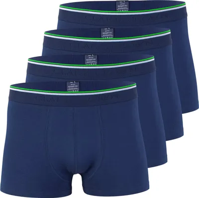 Produktbild von Clark Crown® 4er Pack "Bambus" Boxershorts L marineblau