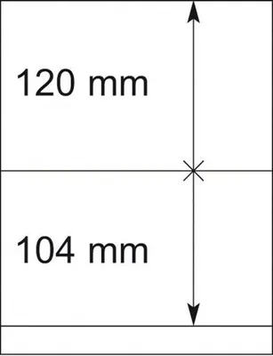 Produktbild von Lindner 802202P T-Blanko-Blätter - 10er-Packung